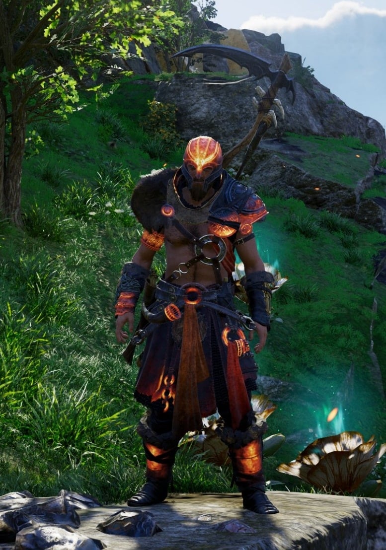 AC Valhalla Dawn of Ragnarok DLC - Fire Giant Set - Front