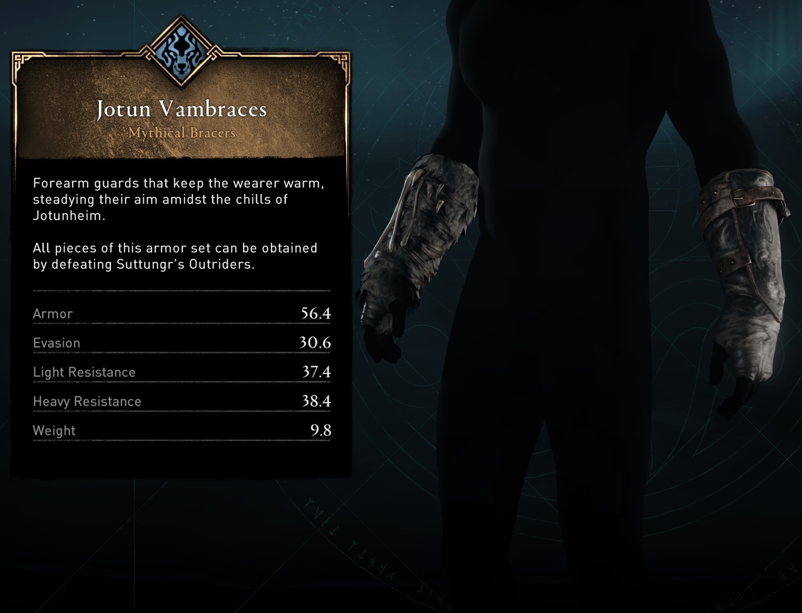 Banir - Suttungr Outriders Group - Jotun Vambraces