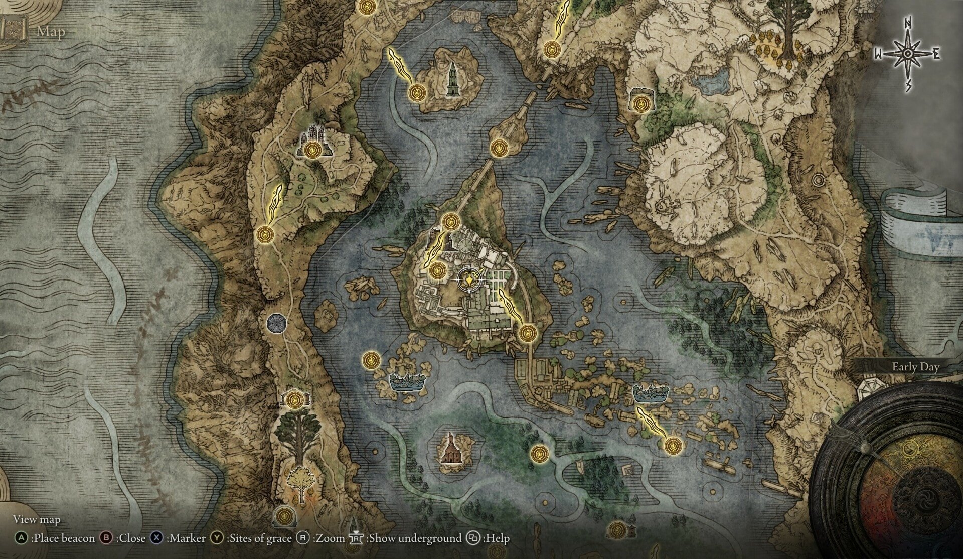 Armor Locations at the Academy of Raya Lucaria - Carian Knight Armor Set map location