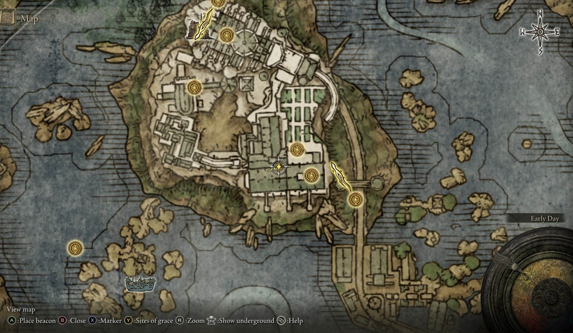 Spell and Incantation Locations at the Academy of Raya Lucaria - Comet map