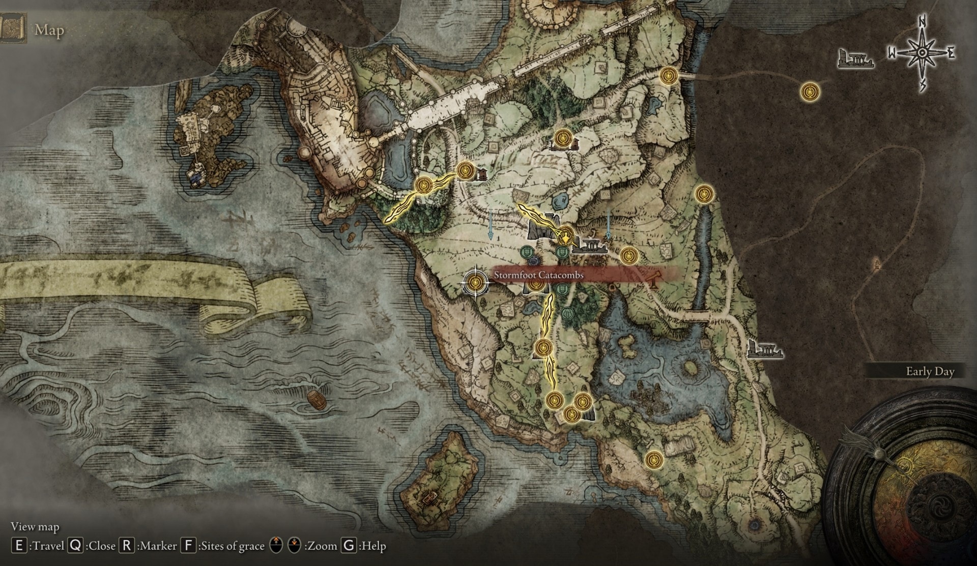 Details of the map in Elden Ring