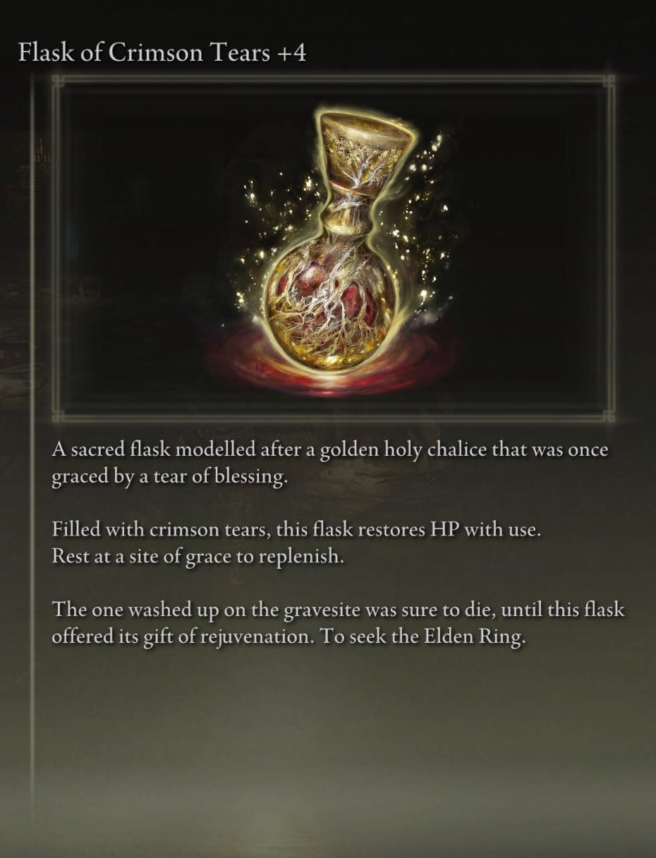 Flask of Crimson Tears in Elden Ring