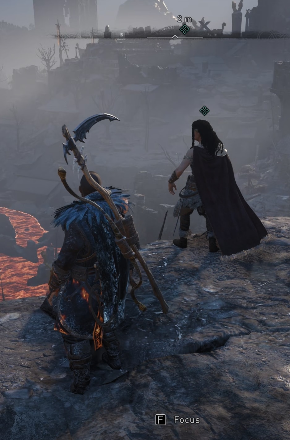Follow Frigg and click on Focus on this cliff