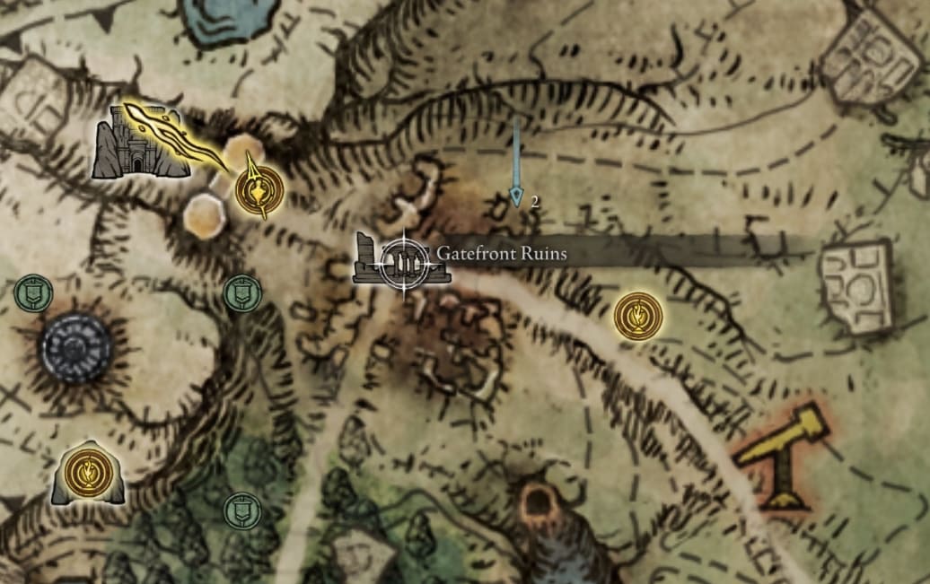 Gatefront Ruins map symbol