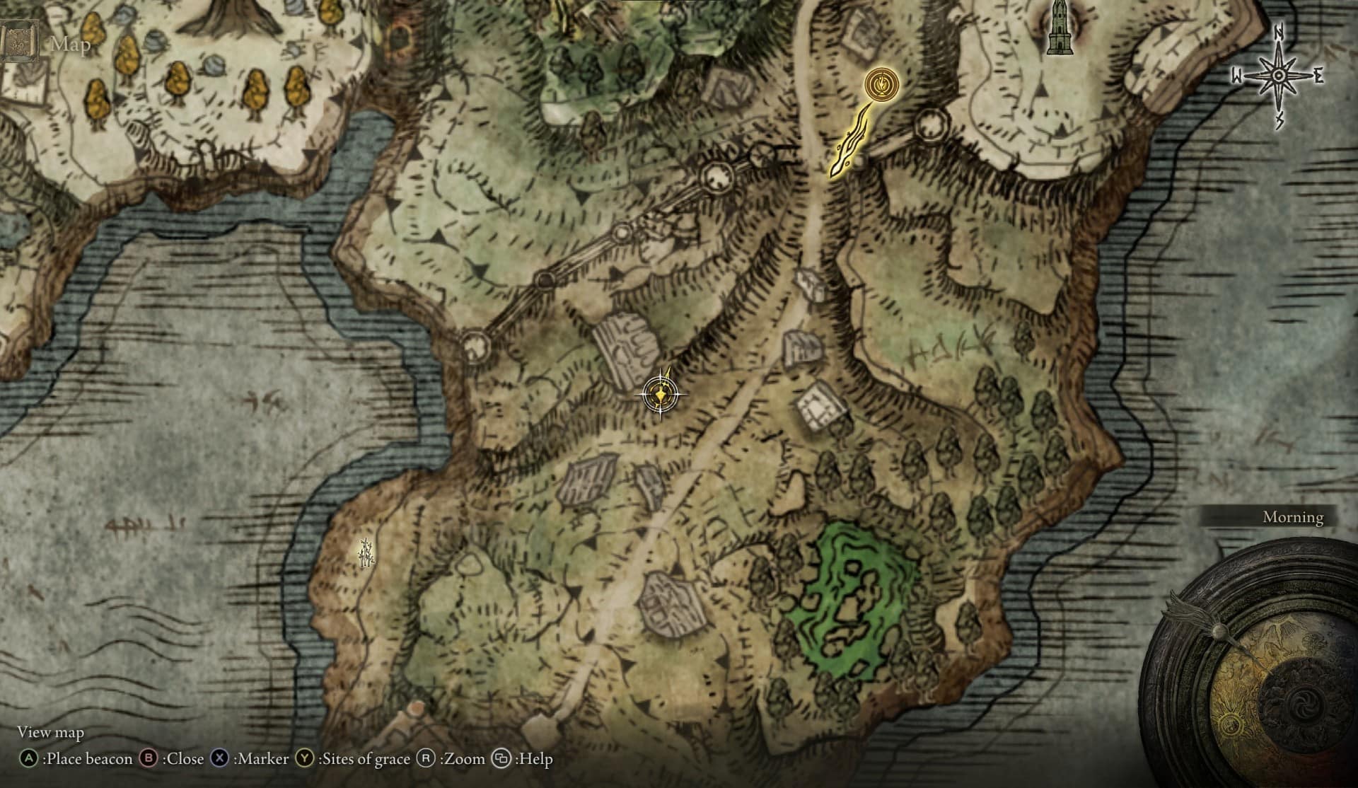 Golden Seed Location - Weeping Peninsula