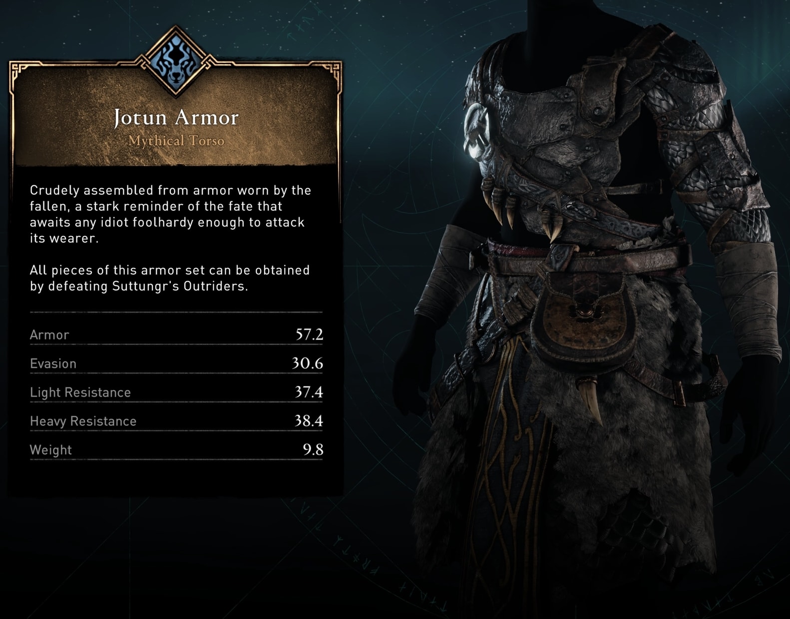 Gygr - Suttungr Outriders Group - Jotun Armor