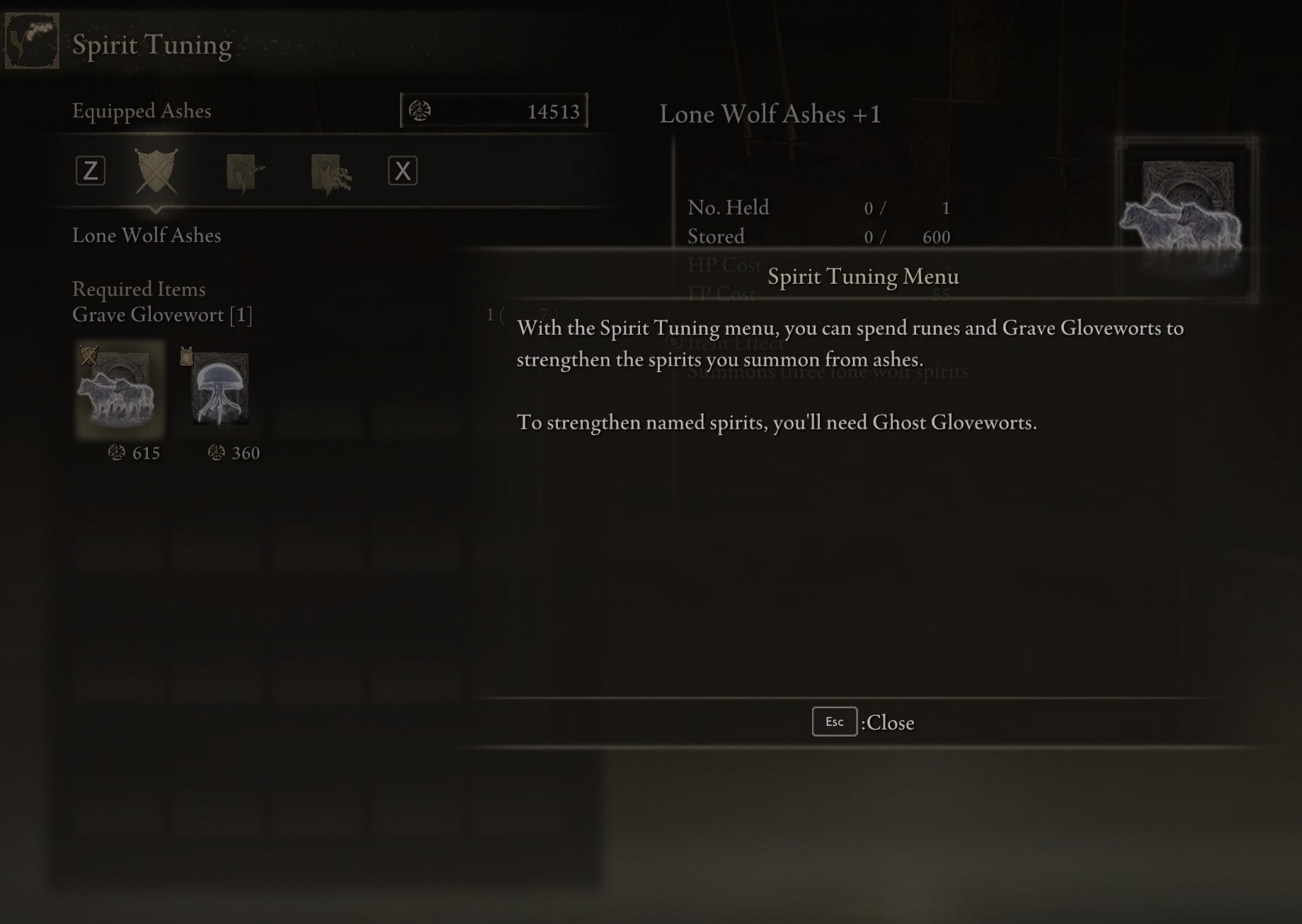 How to strenghten Spirit Ashes in Elden Ring