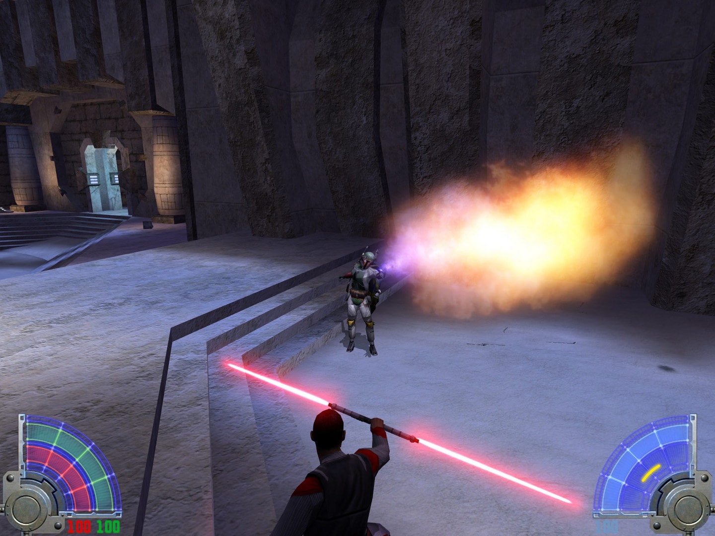 Jedi Academy - gameplay scene