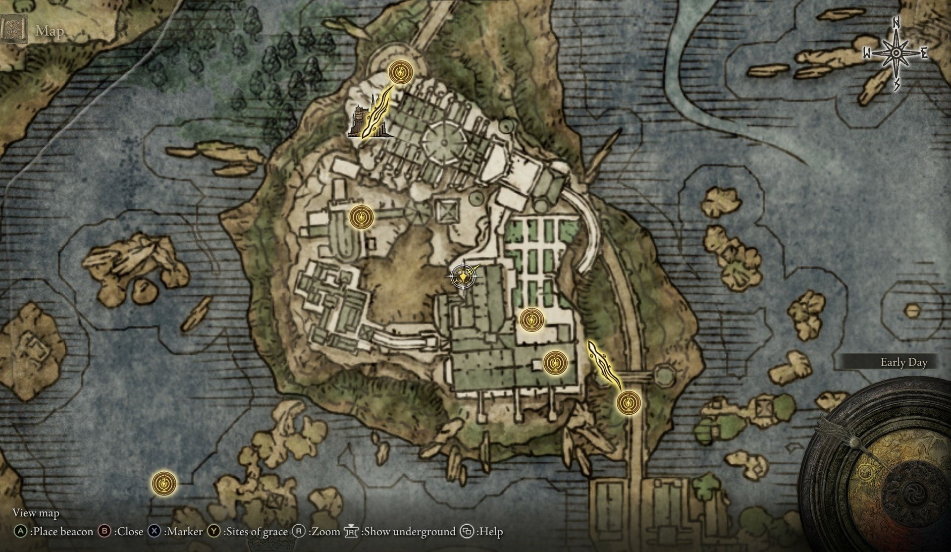 Armor Locations at the Academy of Raya Lucaria - Karolos Glintstone Crown map location