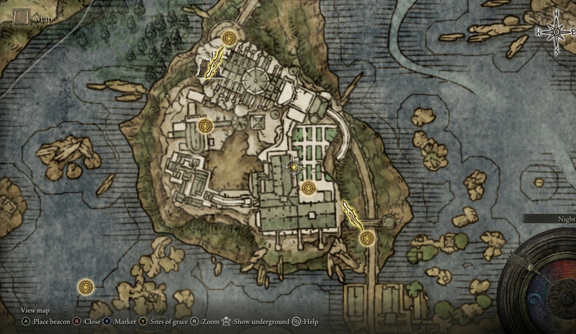 Talisman Locations at the Academy of Raya Lucaria - Longtail Cat Talisman map