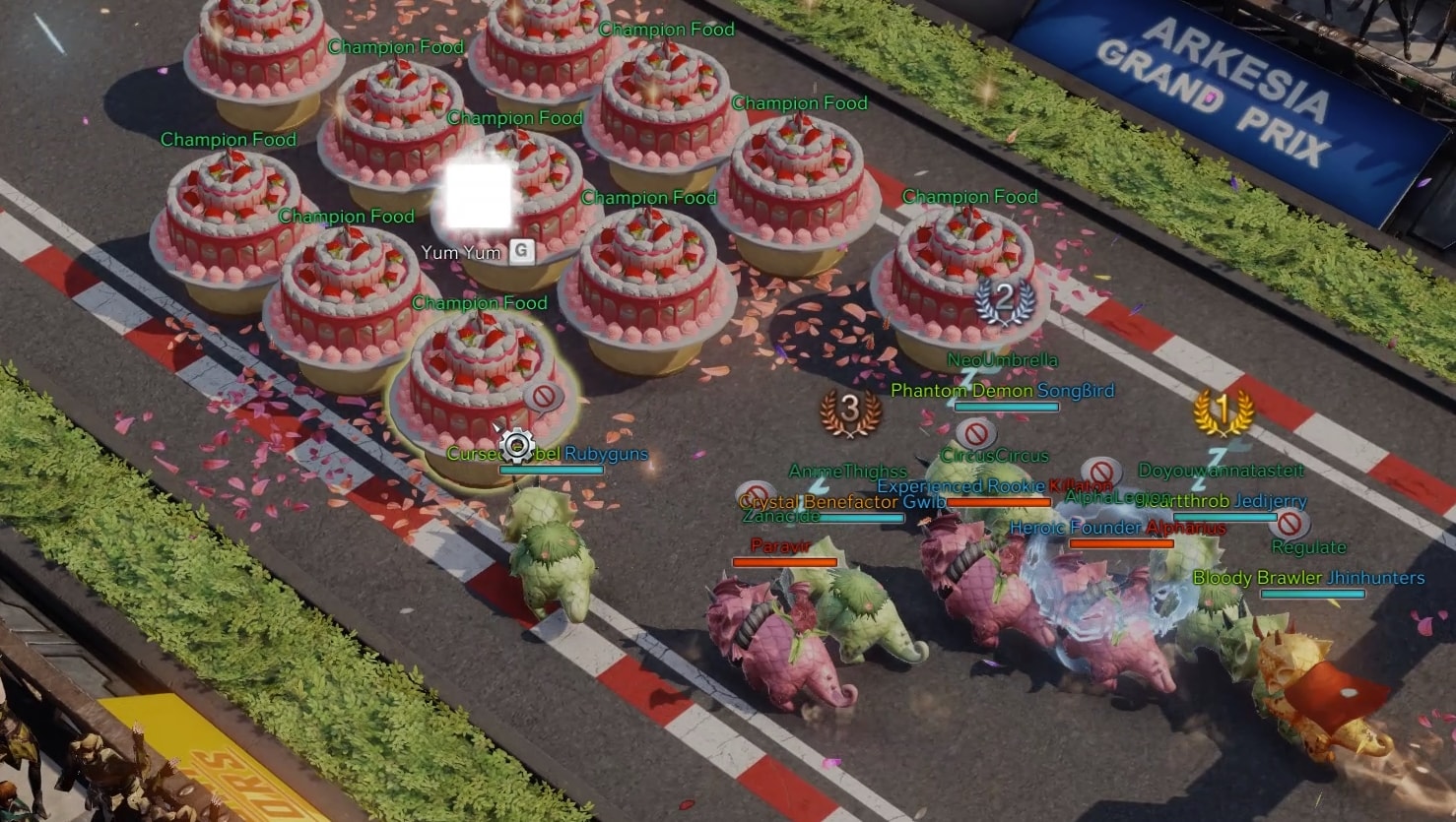 Lost Ark Arkesia Grand Prix - The finish line of the Arekesia Grand Prix