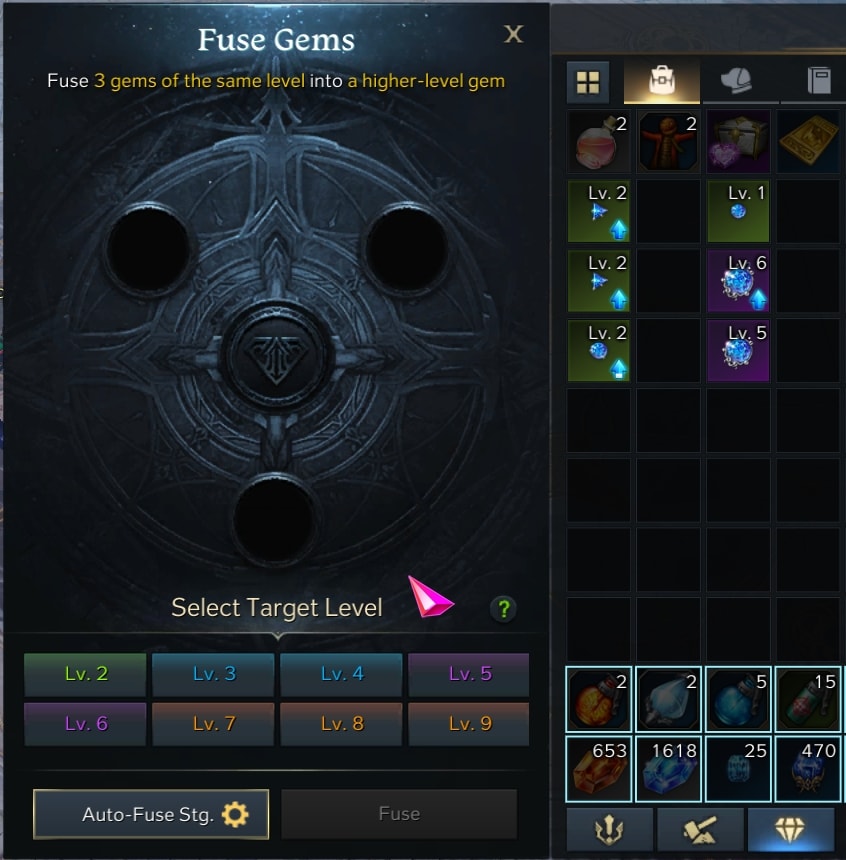 lost ark gem system - Fusing Gems