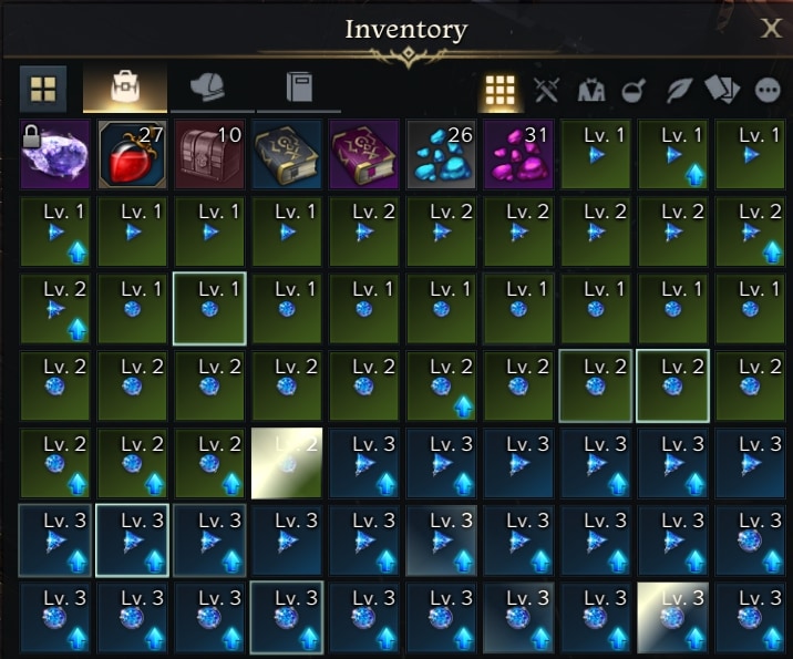 Where to get Gems Lost Ark - inventory