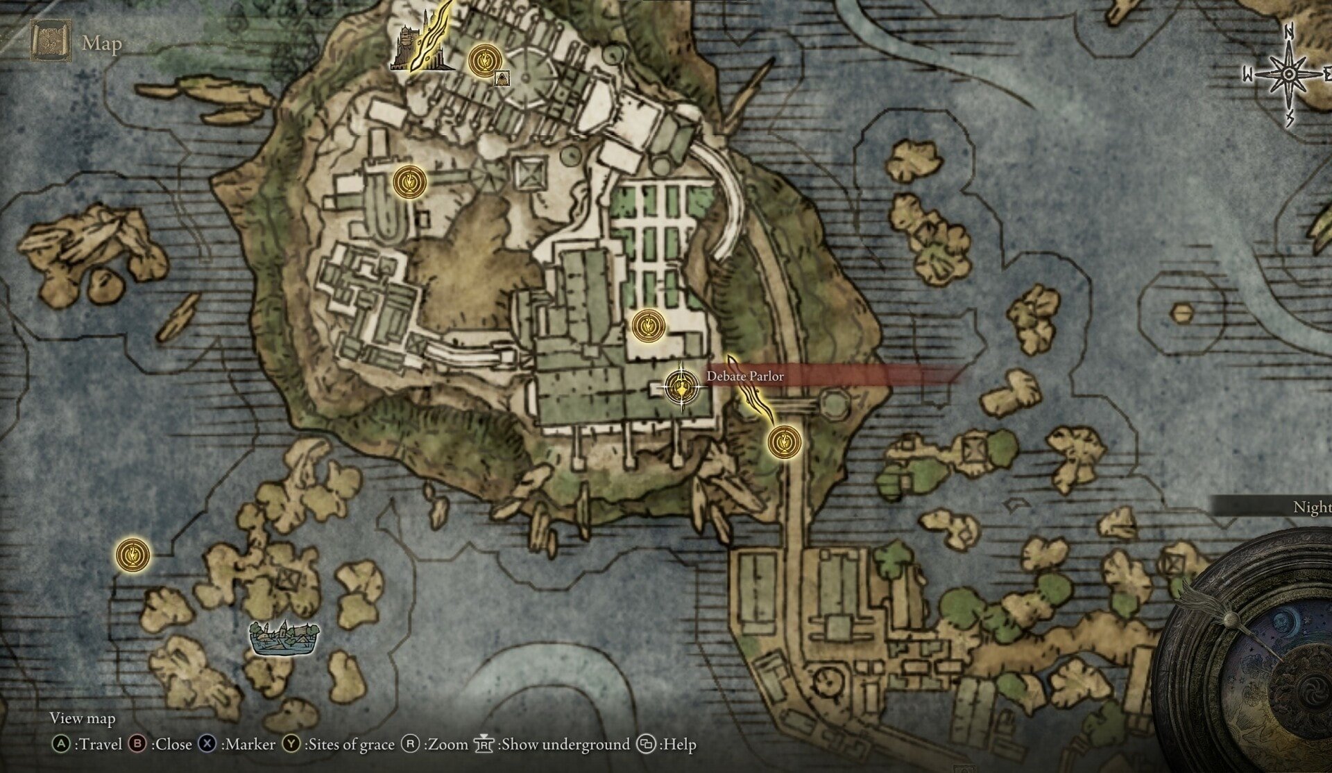 Items Locations at the Academy of Raya Lucaria - Memory Stone map location
