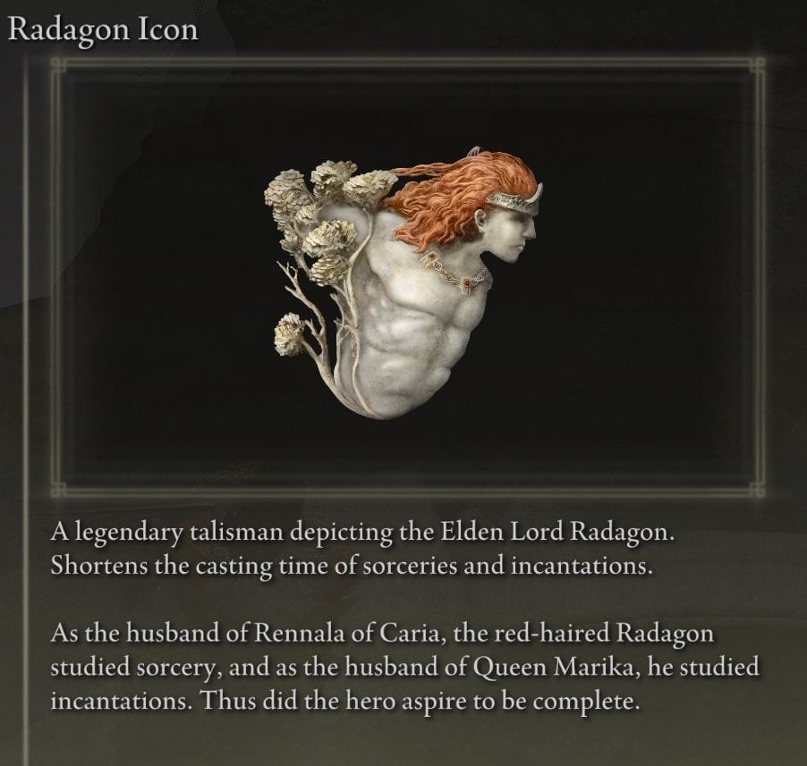 Talisman Locations at the Academy of Raya Lucaria - Radagon Icon description