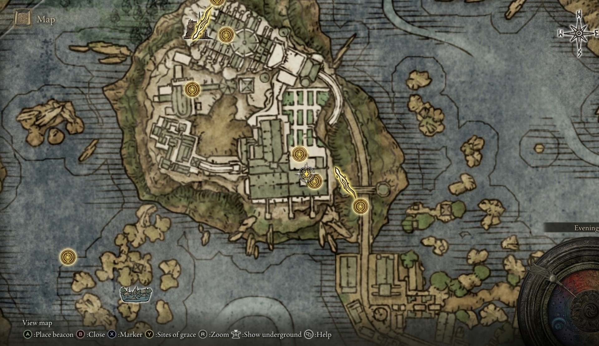 Talisman Locations at the Academy of Raya Lucaria - Radagon Icon map
