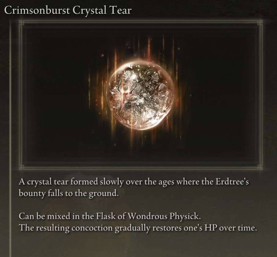 Crimsonburst Crystal Tear - Elden Ring