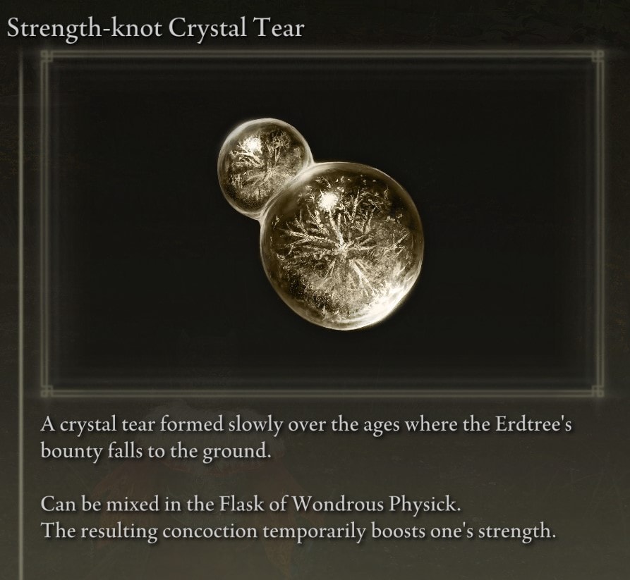 Strength-knot Crystal Tear - Elden Ring