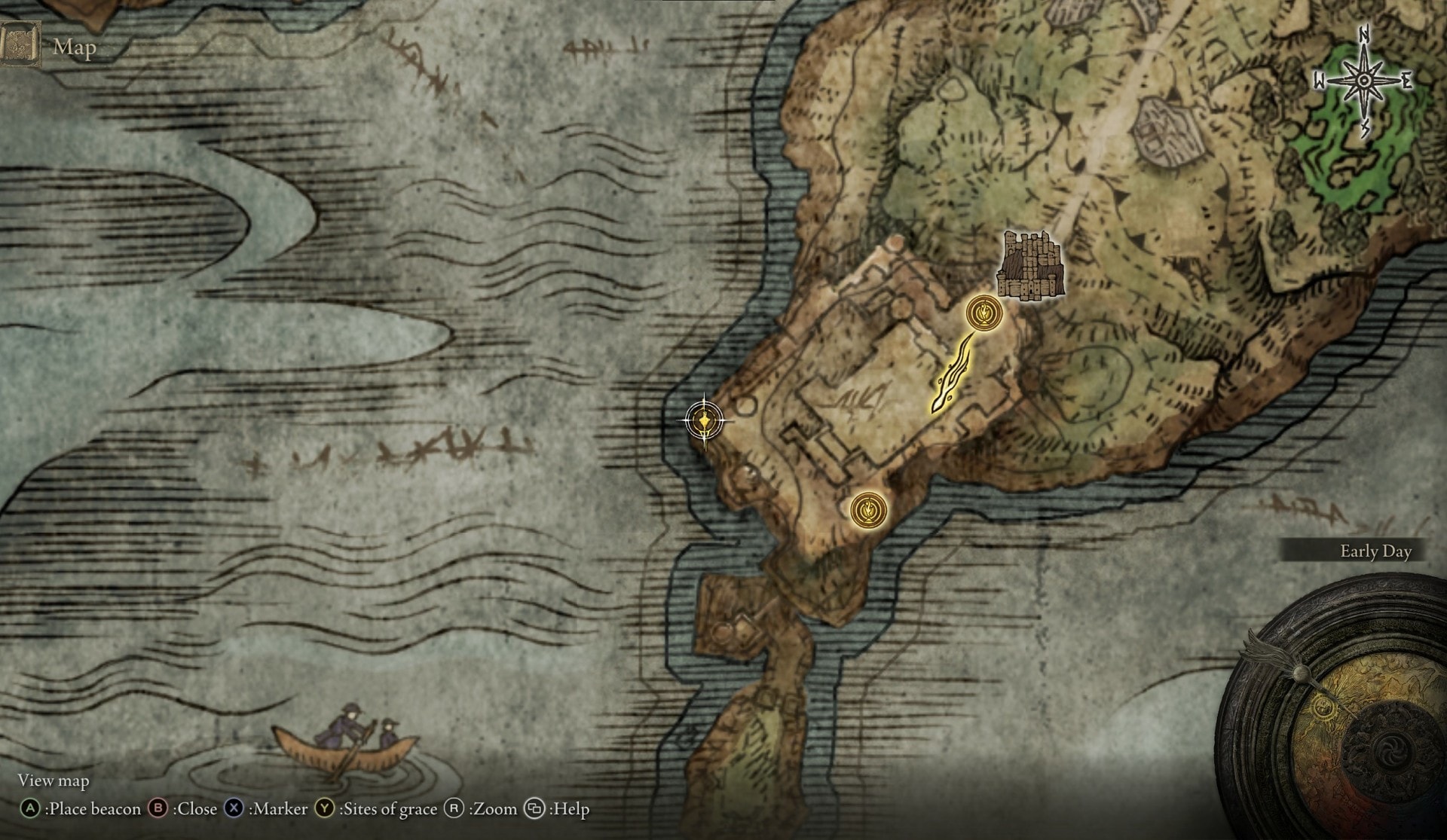 Talismans Castle Morne - Twin Blade Talisman - Map