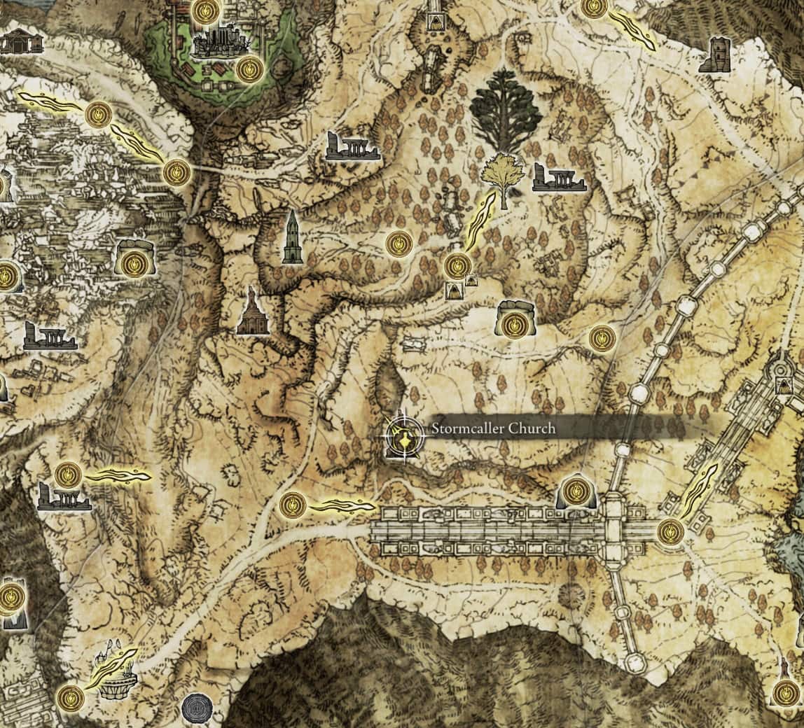 All Sacred Tears locations in Elden Ring - Altus Plateau - Stormcaller Church