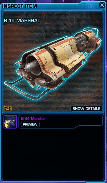 B-44 Marshal Speeder