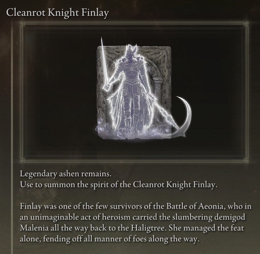 Cleanrot Knight Finlay description