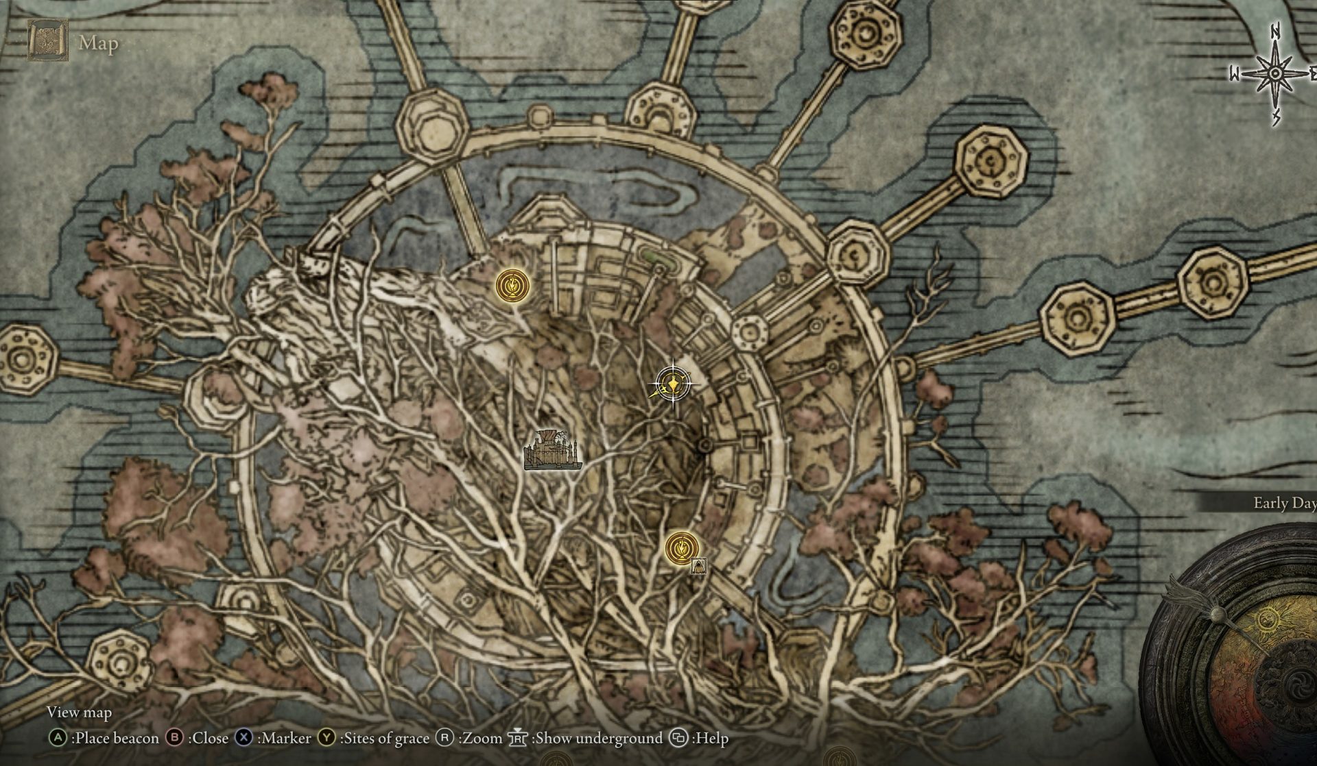 Cleanrot Knight Finlay - legendary ashes location map