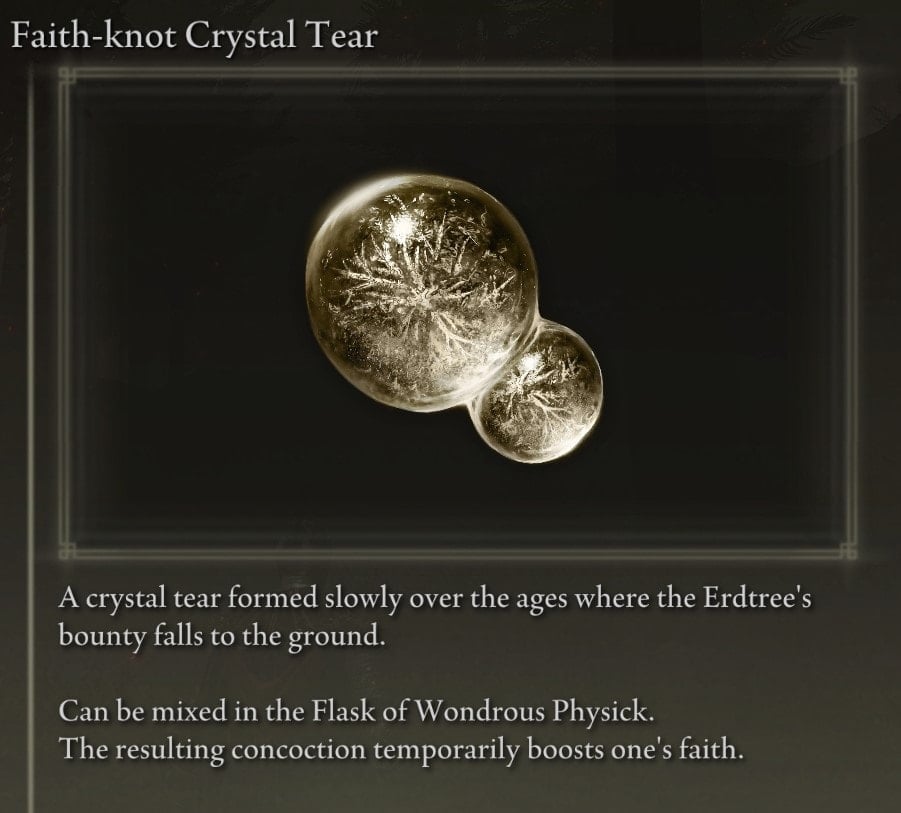 Faith-knot Crystal Tear