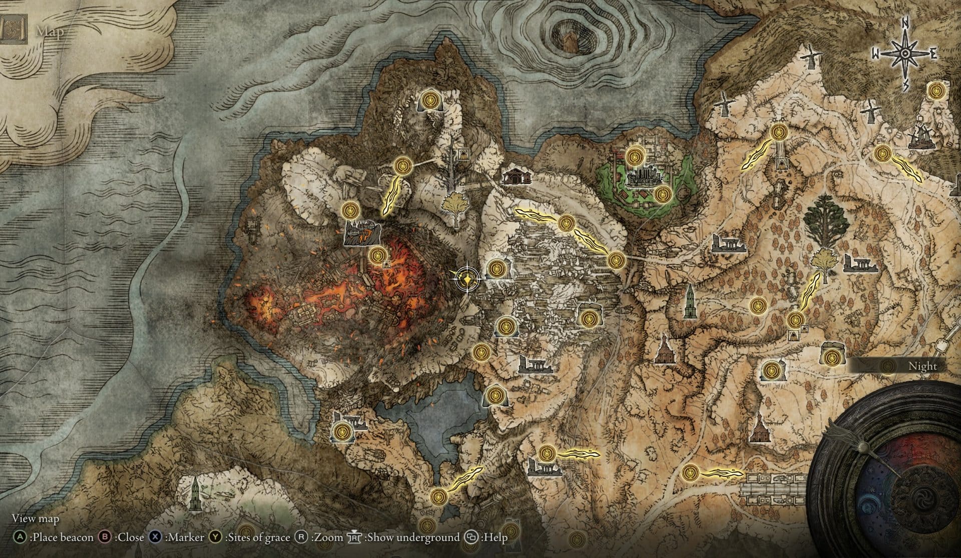 Golden Seed Location - Mt. Gelmir - Seethwater River