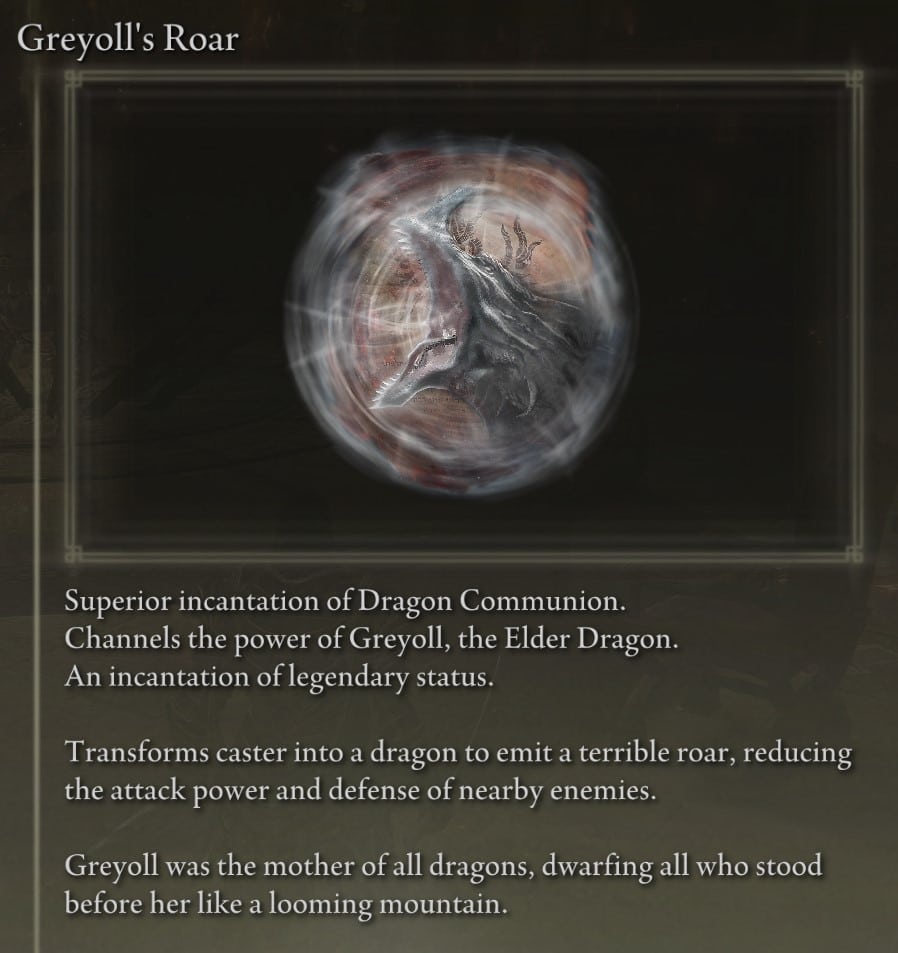 Greyoll's Roar description