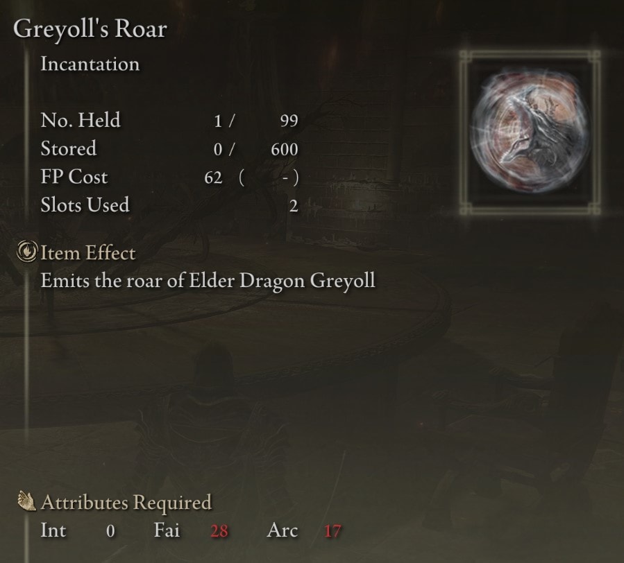 Greyoll's Roar stats