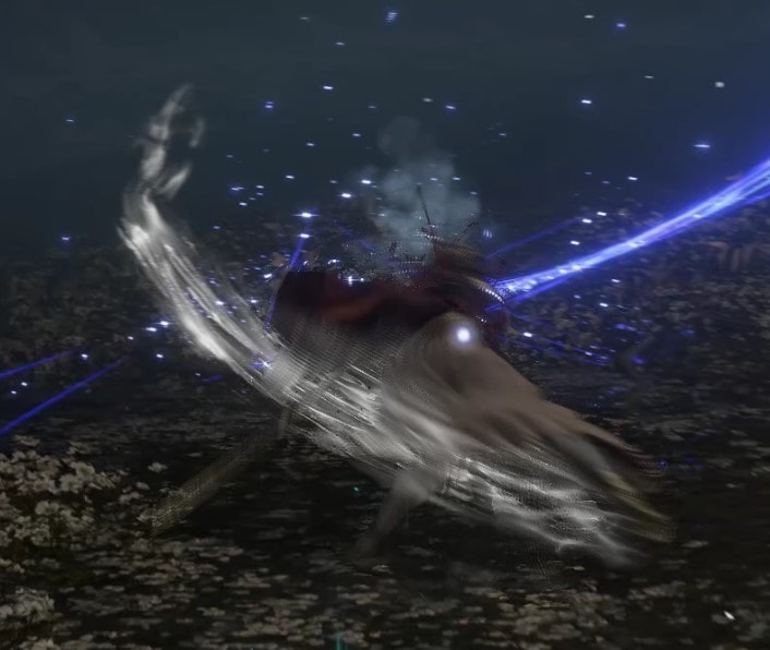 Malenia's kick attack