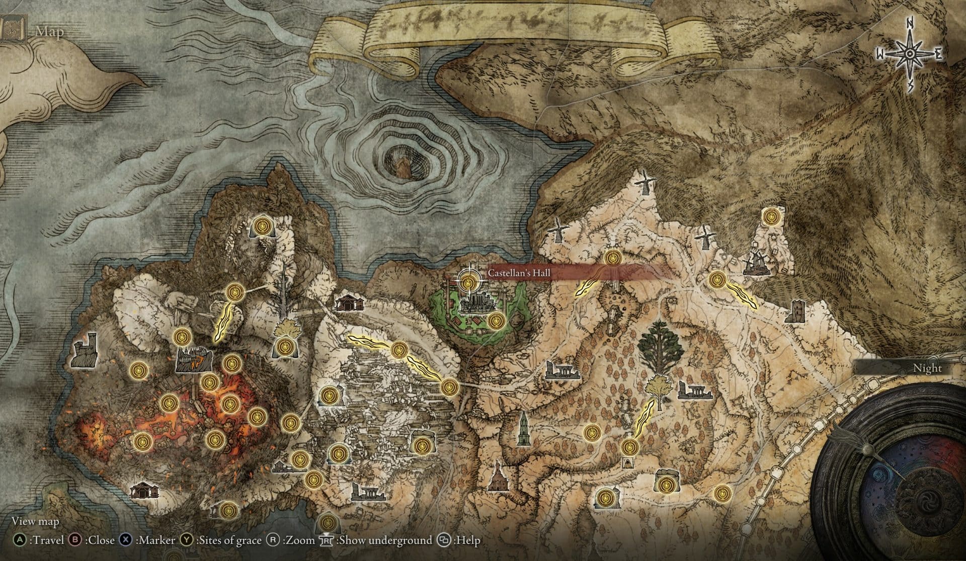 Marais Executioner's Sword Legendary Weapons Location on the map