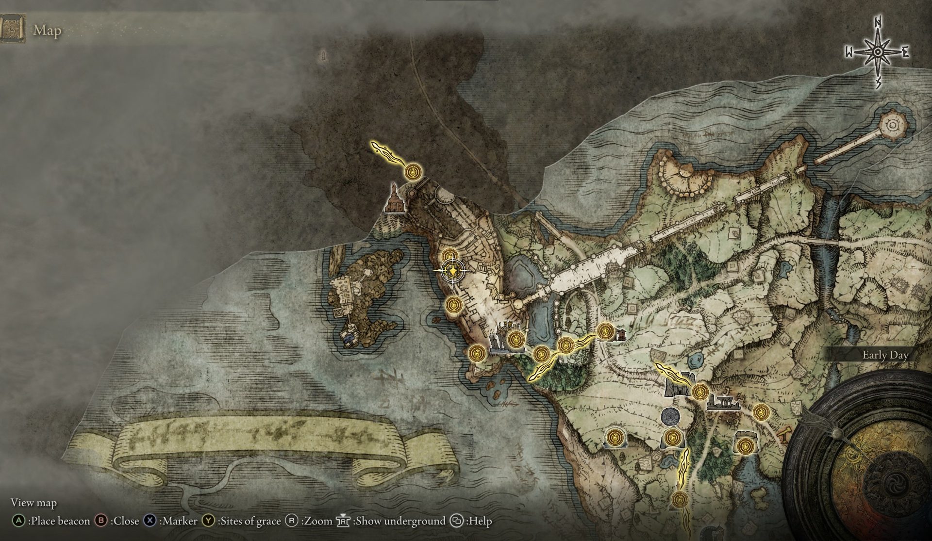 Prophecy Painting location map