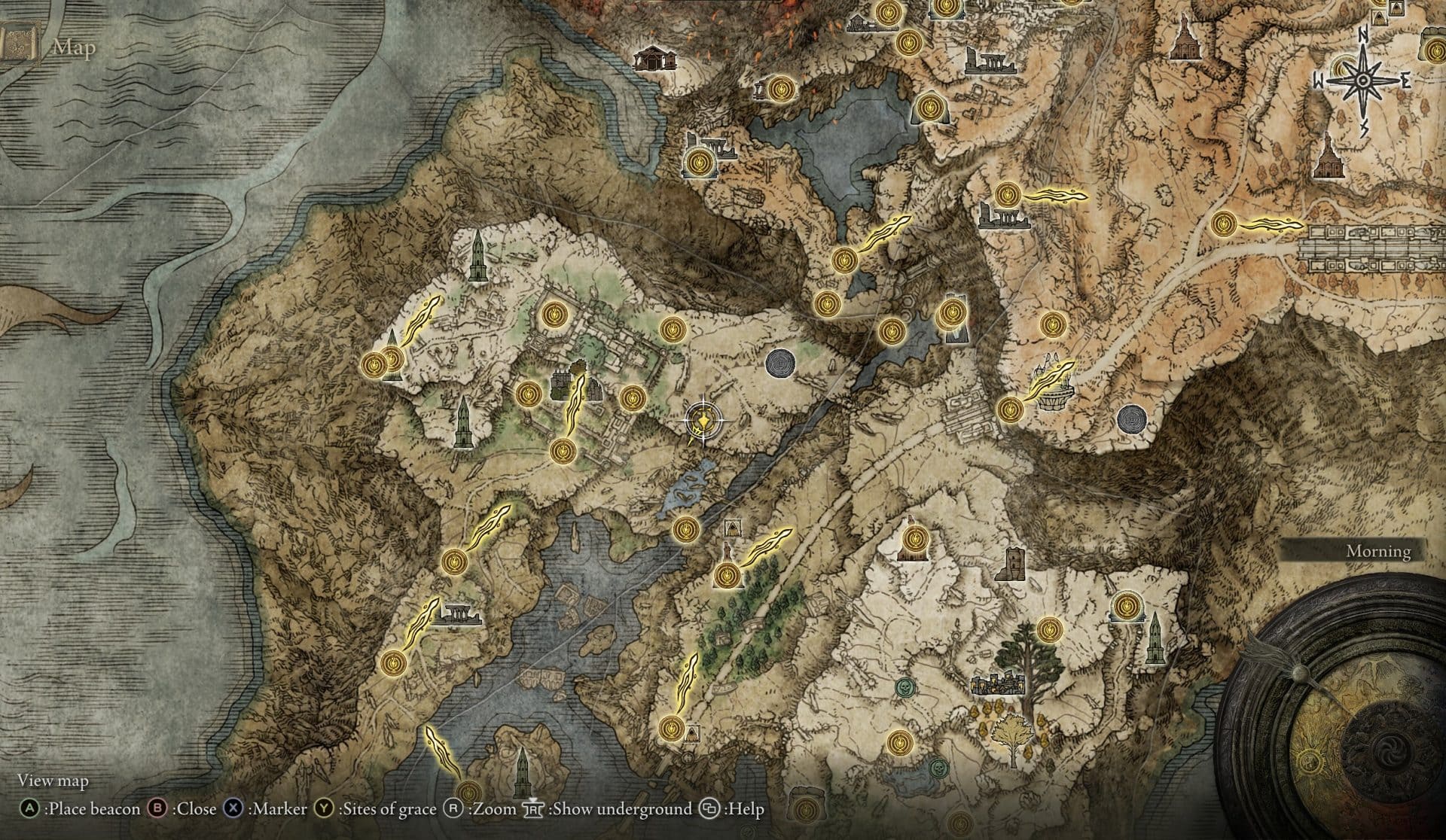 Resurrection Painting - destination map