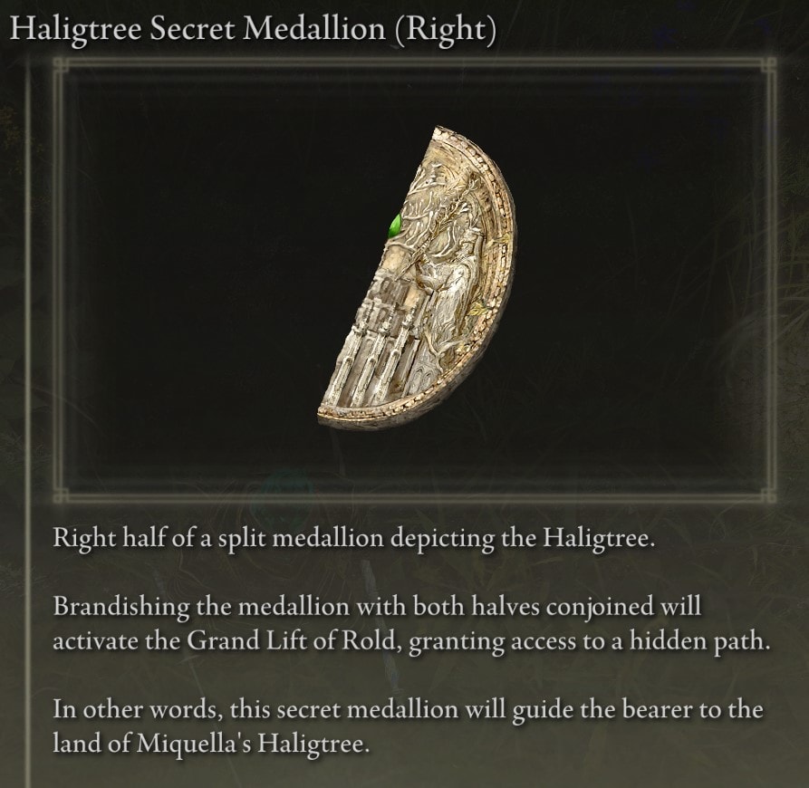 Haligtree Secret Medallion (Right)