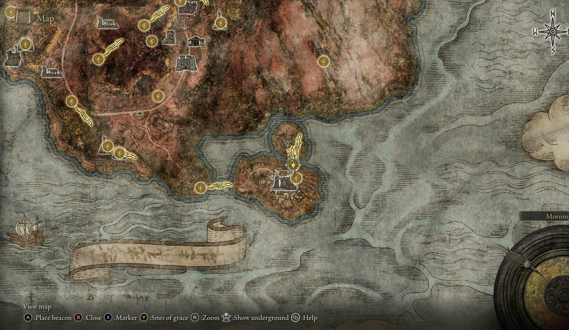 Ruins Greatsword Legendary Weapons Location on the map