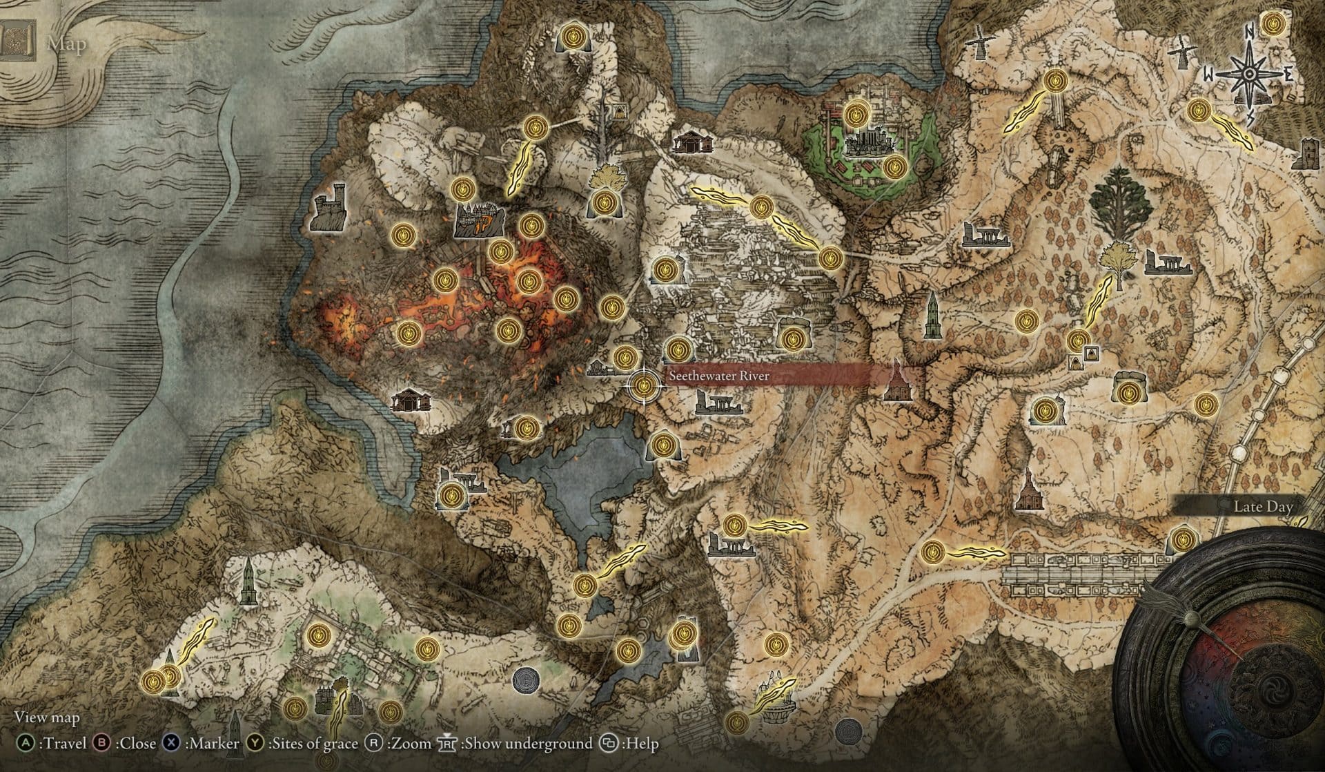 Legendary Sorceries Locations - Comet Azur map