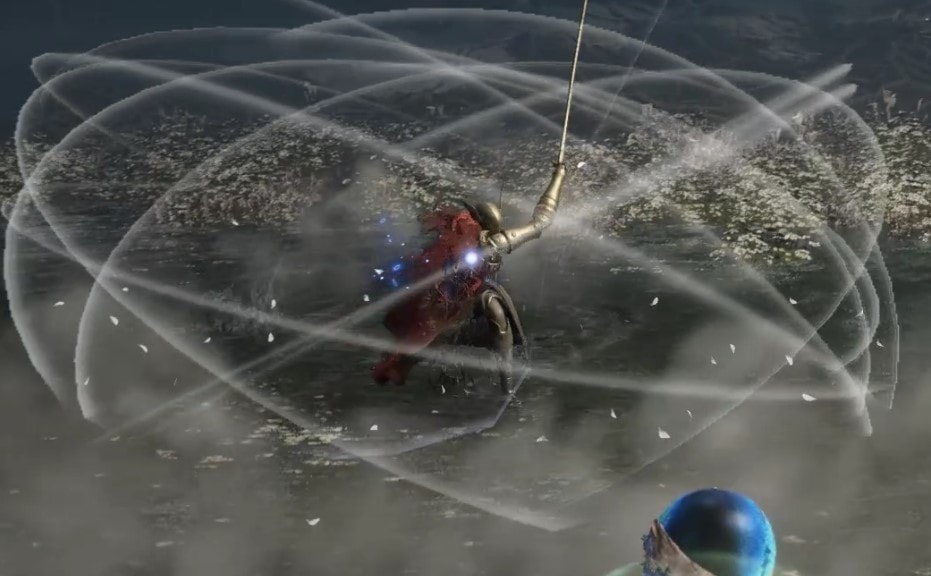 Malenia's Waterfowl Dance Attack - end of the animation