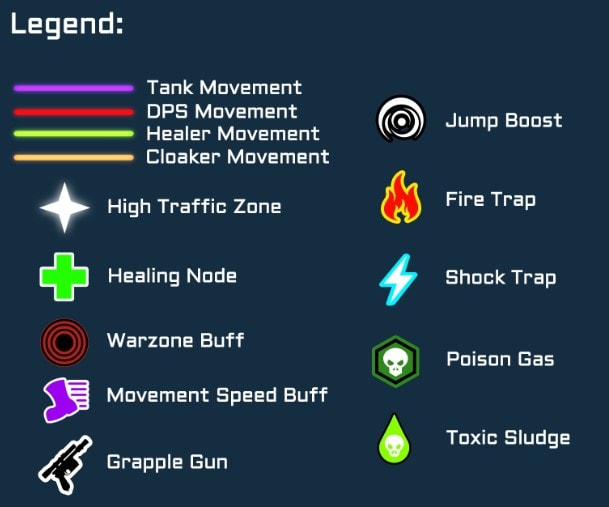 SWTOR 7.0 PvP Maps Colors and Notifications Legend