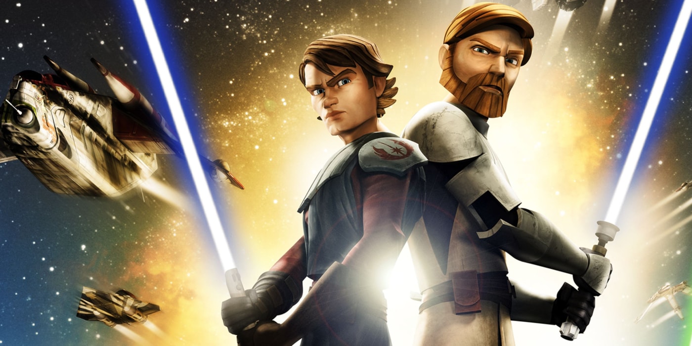 Star Wars Brotherhood - Obi-Wan and Anakin in action during the clone wars