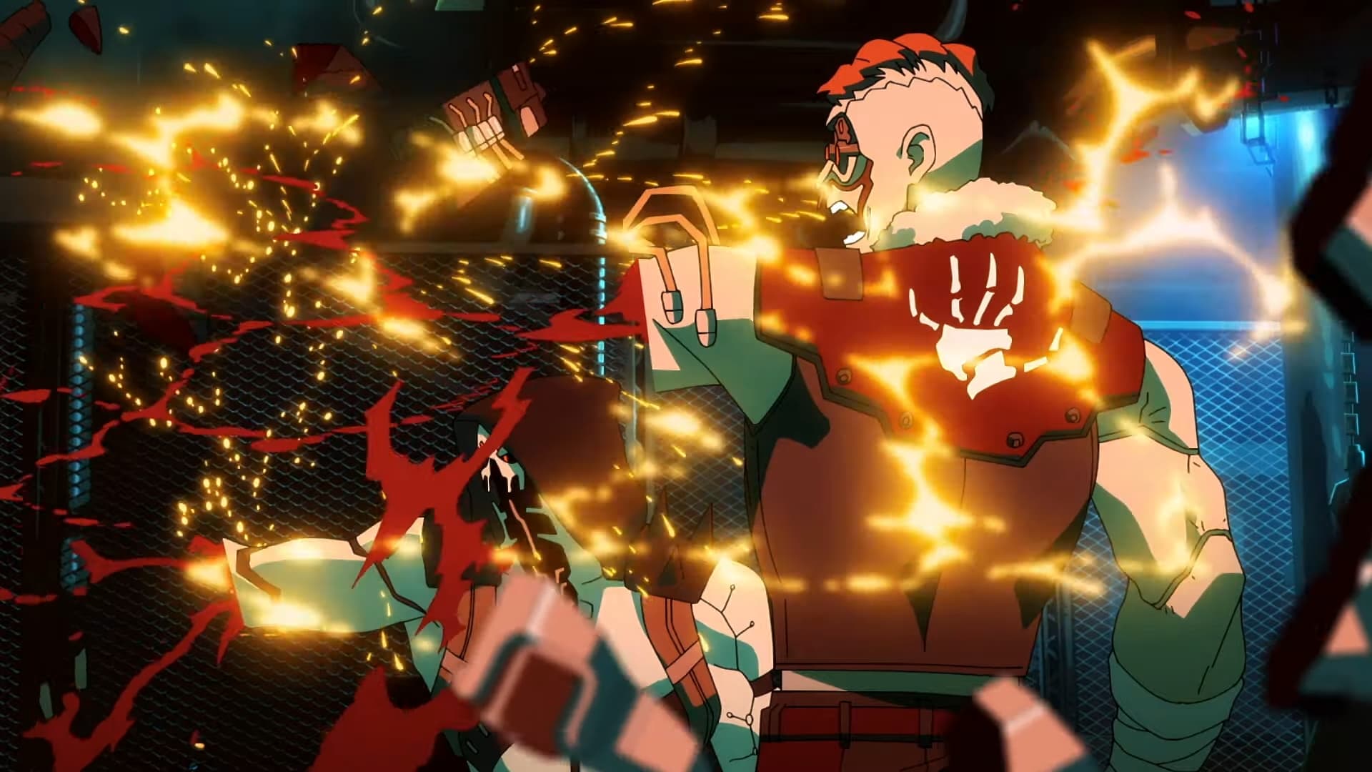 Action scene in Edgerunners