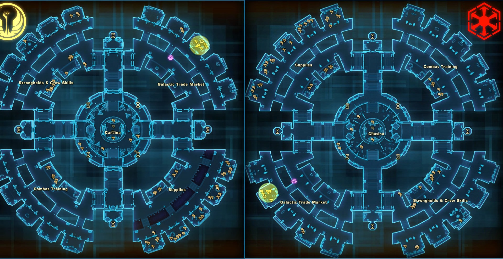 Spending Fleet Commendations - vendor on the Fleet location map