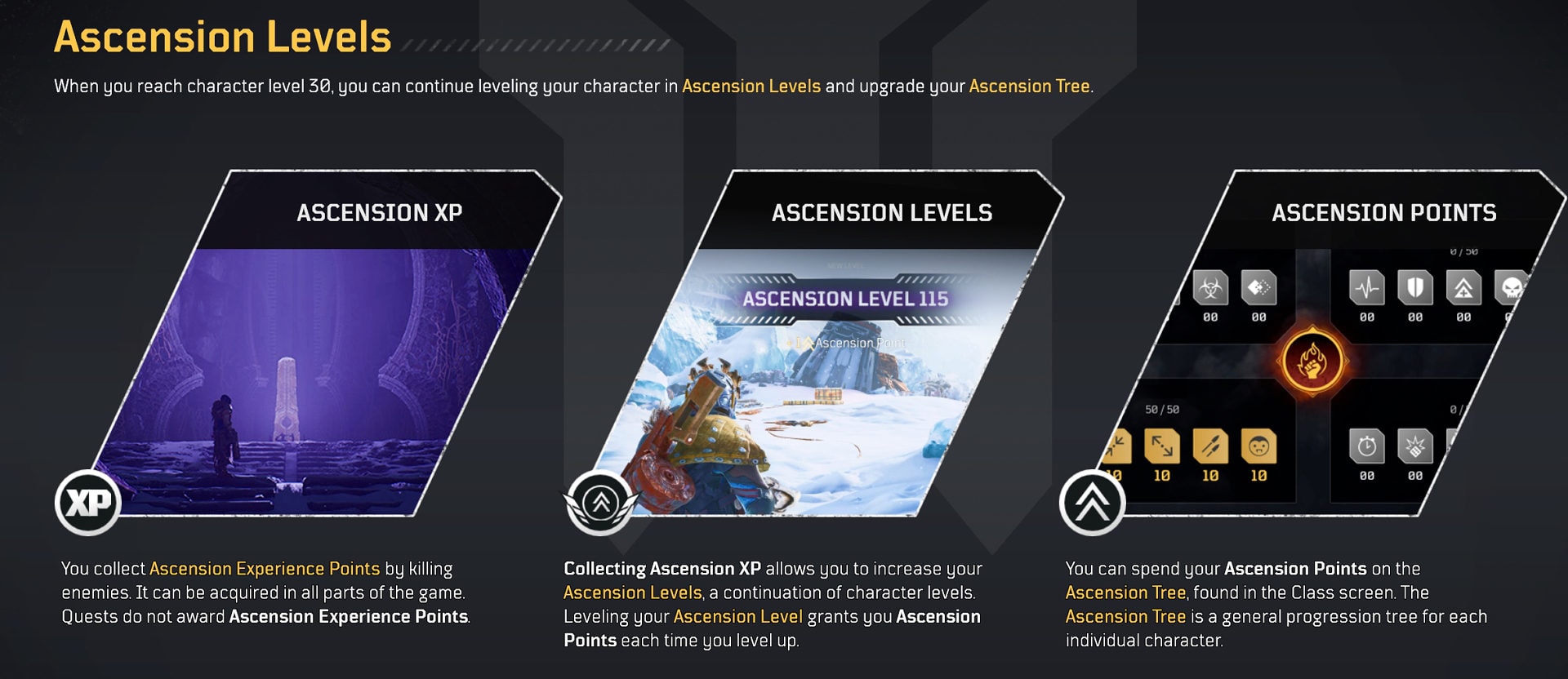 Outriders Worldslayer - Ascension Levels