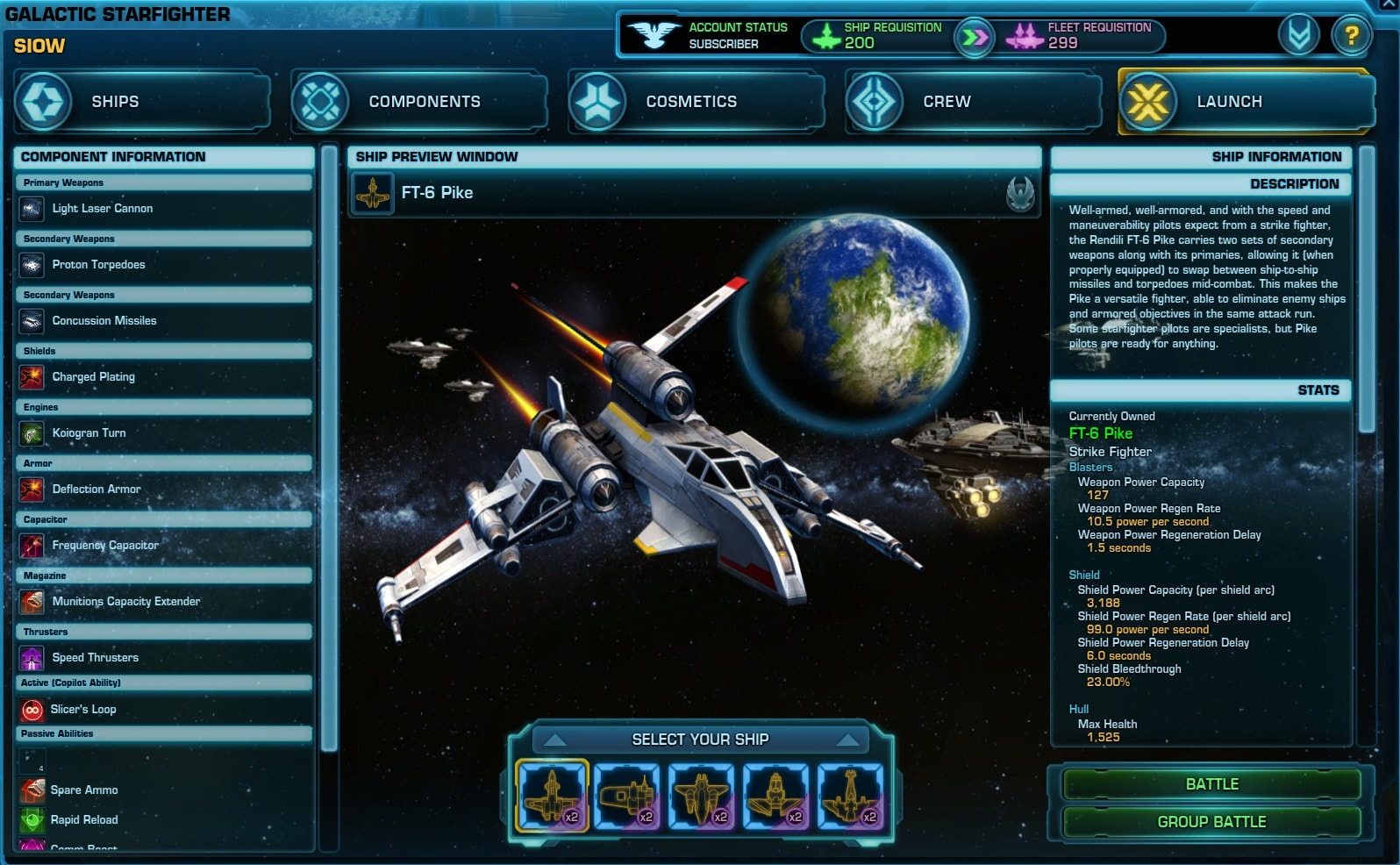 Launch Tab