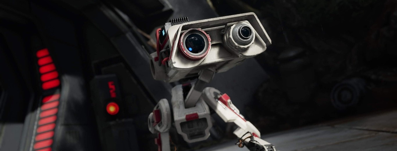 BD-1 in a cinematic cutscene from Star Wars Jedi Fallen Order