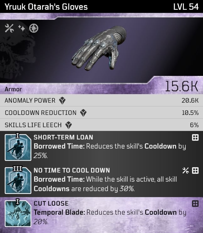 Outriders Worldslayer Trickster Build - Yruuk Otarah's Gloves