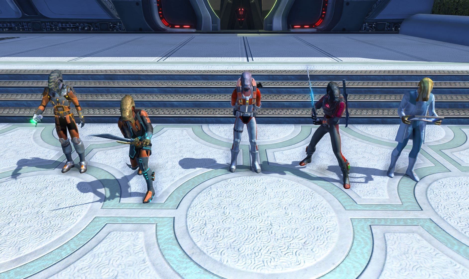 Manaan Personnel Decos: Bio-Engineer, Conservator, Guard, Quickblade, Researcher