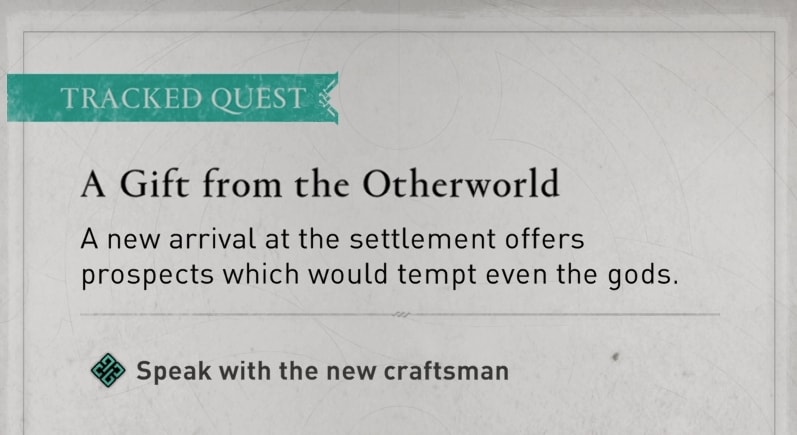 AC Valhalla - A Gift from Otherworld quest - How to start The Forgotten Saga