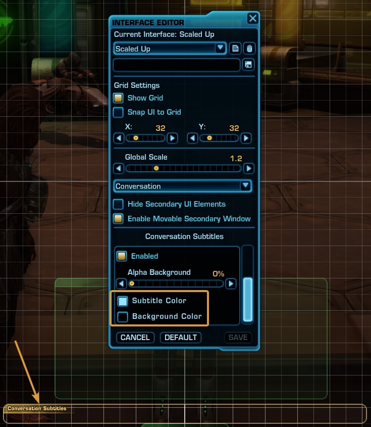 Conversation Subtitles tweaks